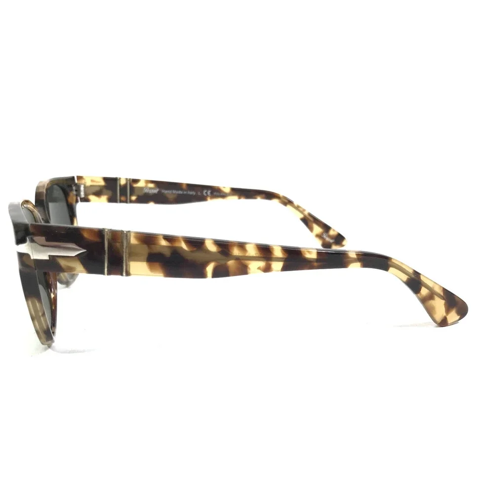 Persol Sunglasses 3257-S 1056/58 Tortoise Brown Frames w/ Green Polarized Lenses